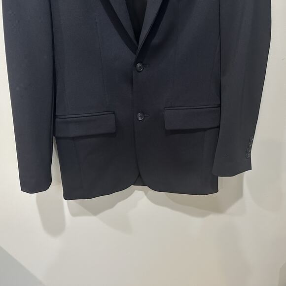 Apt 9 Blazer Men’s Slim Fit S 34-36 Black Sport Coat Jacket EUC - Picture 3 of 8